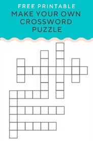 Solving crossword puzzles is a very popular hobby which is popular amongst people across the world. Make Your Own Crossword Puzzle Worksheets 99worksheets