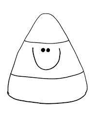 Candy corn clipart coloring page. Candy Corn Black And White Clipart Wikiclipart