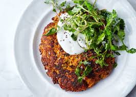 Carrot Pancakes With Salted Yogurt Recipe Carrot Pancakes Recipes Root Vegetables Recipes