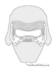 Kylo Ren Mask Stencil Star Wars Pumpkins Star Wars Stencil Darth Vader Mask