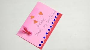 Making your cards for your friends and family can be an enjoyable hobby. How To Make Birthday Greeting Cards For Husband At Home Greeting Card Design Ideas Youtube