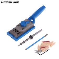 Us 20 94 50 Off Autotoolhome Pocket Hole Jig System Drill Guide For Kreg Wood Doweling Joinery Screws Clamping Jig Woodworking Drilling In Drill