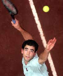 Back in the day, pete sampras had the game's best serve and andre agassi usually neutralized that with a peerless return of service. A Second Serve That S Just As Big As The First The New York Times