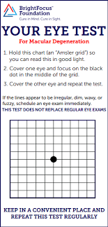 the amsler grid can help detect early signs of retinal