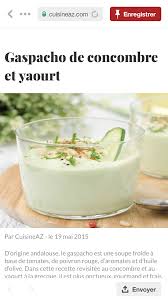 Epingle Par Alyssa Dumas Pilhou Sur Cooking Gourmands Gaspacho Concombre Recette