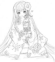 Zoek jij een kleurplaat van één van de prinsessen uit de disney tekenfilms. Anti Stress Kleurplaten Prinsessen Japanse Prinses 8
