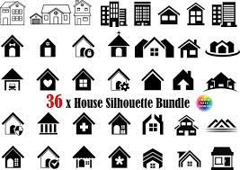 Download 36x House Silhouette Svg House Svghouse Cliparthouse Cut Etsy