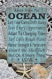 Advice From Ocean Handpainted Beach Sign Quotes Sayings Beach Wedding Decor Coastal Cottage Teal Beach Theme Wedding Coastal Wedding Decor Beach Wedding Signs