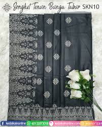 Songket Tenun Bunga Tabur Skn10 Hitam In 2020 Printed Shower Curtain Prints Shower