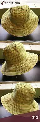 Green Hat Floppy Brim Pretty Green Striped Hat With A Floppy Brim Great To Protect You From The Sun While Keeping You Stylish Green Hats Clothes Design Floppy