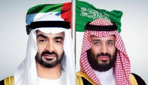 محمد بن سلمان، محمد بن زايد. Ù…Ø­Ù…Ø¯ Ø¨Ù† Ø²Ø§ÙŠØ¯ ÙˆÙ…Ø­Ù…Ø¯ Ø¨Ù† Ø³Ù„Ù…Ø§Ù† ÙŠØªØ¨Ø§Ø¯Ù„Ø§Ù† Ø§Ù„ØªÙ‡Ø§Ù†ÙŠ Ø¨Ø¹ÙŠØ¯ Ø§Ù„Ø£Ø¶Ø­Ù‰