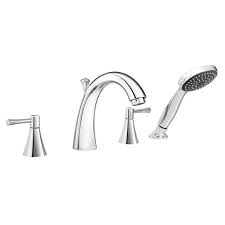 Liweike matte black bathtub faucet deck mount tub faucet 3 hole roman tub faucet two handle waterfall tub filler. Belanger Neo44ccp Roman Bathtub Faucet With 2 Handles Deck Mount 44 Polished Chrome Walmart Canada