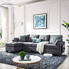 Make it happen with ideas from a couple who turned settle in for nights on the sofa with lighting options for all occasions. Amazon Com Honbay Reversible Sectional Sofa Couch For Living Room L Shape Sofa Couch 4 Seat Sofas Sectional For Apartment Dark Grey Furniture Decor