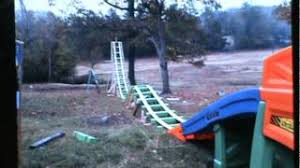 I found some backyard roller coasters online, a few pretty well done. 10 Thrilling Backyard Roller Coaster Videos