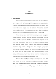 Pencegahan tumor jinak parotis dapat dilakukan dengan menerapkan pola hidup sehat. Pdfcoffee Com