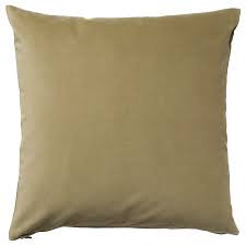 Sanela Cushion Cover Light Olive Green 65x65 Cm Ikea Housse De Coussin Coussin Vert Housses