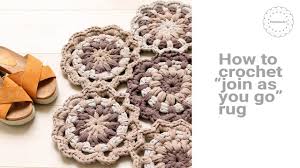 Maybe you would like to learn more about one of these? En Version Join As You Go Crochet Flower Rug Youtube