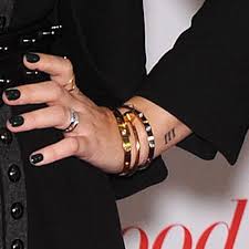 Typically it's iii% or variants. Demi Lovato Roman Numeral Iii Wrist Tattoo For Her Dad Steal Her Style