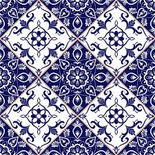 Home to any budget, home to any possibility. Portuguese Tile Pattern Vector With Blue And White Flower Ornaments Portugal Azulejo Mexican Talavera Spanish Or Italian Sicily Majolica Tiled Texture For Kitchen Or Bathroom Flooring Ceramic Royalty Free Cliparts Vectors And