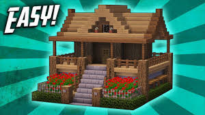 While being a great disguise, mountain house has an astonishing look and seems to be very comfortable to live in. Minecraft How To Build A Survival Starter House Tutorial 7 Survival Minecraft Haus Minecraft Bauplane Minecraft Gebaude
