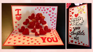 Now that you know how to create your own pop up. Valentine S Special Card Diy Hearts Pop Up Card Greeting Card Tutorial Youtube