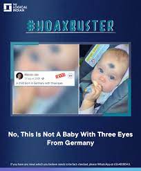 The Logical Indian On Twitter A Video Is Being Shared With The Claim That It Shows A Miracle Baby With Three Eyes The Viral Posts Say That The Baby Was Born In