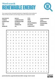 A variety of options are available including font size, font style, lowercase or uppercase letters, grid shape, word placement, and more. Renewable Energy Wordsearch Practical Action