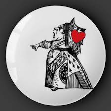 Black Alice In Wonderland Drawing Illustrated Ceramic Plate Black And White Pen And By Eleanorstuart 26 00 Alice In Wonderland Queen Of Hearts Alice Alice In Wonderland Drawings