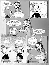 Cuphead Ch2 Page 17 By Ninjahaku21 On Deviantart Cute Comics Head Comic Art
