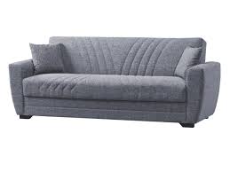 Einzelsofa 3 Sitzer Sofa Grau 231 Cm Bettfunktion Acun 1021000400