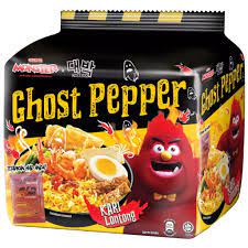 The ghost pepper, also known as bhut jolokia (which literally means bhutanese chili in assamese), is an interspecific hybrid chili pepper cultivated in northeast india. Mamee Daebak Ghost Pepper Curry Lontong 4 X 119g Trolizon