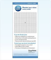 Amsler Grid Used For Testing For Age Related Macular