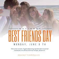 Celebrating best friends day is just one of the ways you can acknowledge your awesome sidekick and show them how much you love them. Nationalen Best Friends Day Social Media Vorlage Vorlage Postermywall