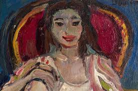 Sold at Auction: Jean Ducommun, Jean Félix Ducommun (1920-1958), "Les  rayures".