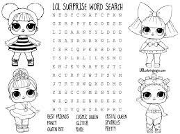 Lol Surprise Doll Coloring Pages Color Your Favorite Lol Surprise Doll Lol Dolls Cute Coloring Pages Coloring Pages