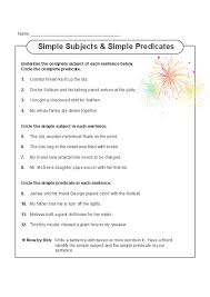Simple Subjects And Predicates Kidspressmagazine Com Simple Subject And Predicate Subject And Predicate Worksheets Simple Subject