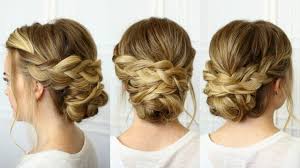 You can muss it up later, after. Soft Braided Updo Missy Sue Youtube
