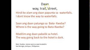 Tagalog Vocabulary 4 Vocabulary Tagalog Words