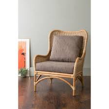 East At Main Lyndon Square Rattan Accent Chair Living Room Chairs Rattan Armchair Rattan Chair