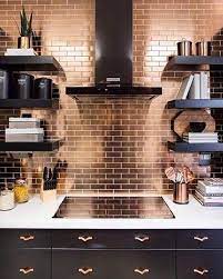 Get a unique kitchen in extraordinary design with reform. Copper Metal Subway Tile 2x6 Stainless Steel In 2021 Brick Backsplash Kitchen Copper Kitchen Kitchen Style