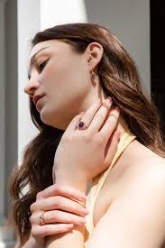 Contemporary Tourmaline Topaz & Seed Pearl Ring 9 Carat Gold