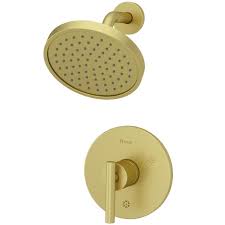 Pfister Contempra 1 Handle Shower Faucet Trim In Brushed Gold Valve Not Included Lg89 7ncbg In 2020 Pfister Shower Faucets Shower Faucet