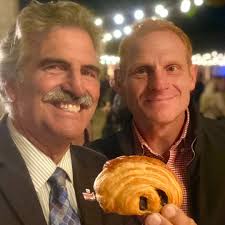 Renaud Gonthier shared one of his delicious pastries from Renaud's  Patisserie at the Best Fest last night in Santa Barbara. Renaud's won in  the "Best of" edition of the Santa Barbara Independent