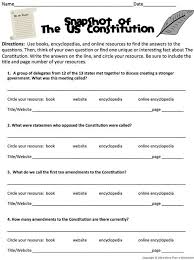Us Constitution Research Scavenger Hunt Reading Informational Texts Constitution Constitution Facts