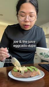 joe and the juice eggcado at home! this recipe from @Emily English is sooo  good! Not sure how it compares with the real one but this so delicious and  easy to make✨ #joeandthejuice #eggcado ...