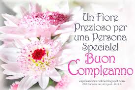 Cdb Cartoline Per Tutti I Gusti Cartolina Un Fiore Prezioso Per Una Persona Specia Buon Anniversario Buon Compleanno Auguri Di Buon Compleanno