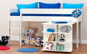 buy stompa uno white midi sleeper at furniture choice childrens cabin beds cabin bed with desk mid sleeper bed