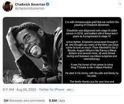 Apr 25, 2021 · being remembered. Chadwick Boseman Makes Twitter History After Death Following Outpouring Of Grief Mirror Online