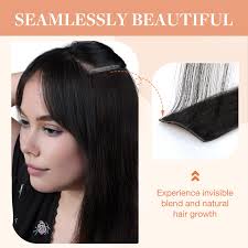 Amazon.com : GOO GOO Invisi Edge Clip in Hair Extensions 14inch 110g 7Pcs  Injected Seamless PU Clip in Hair Extensions, Virgin Real Human Hair, 1 Jet  Black : Beauty & Personal Care