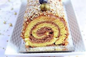 Buche De Noel Roulee Au Praline Recette Buche De Noel Roulee Buche De Noel Alimentation